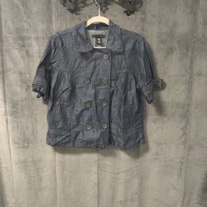 Apostrophe Lightweight Denim Jacket Size Large